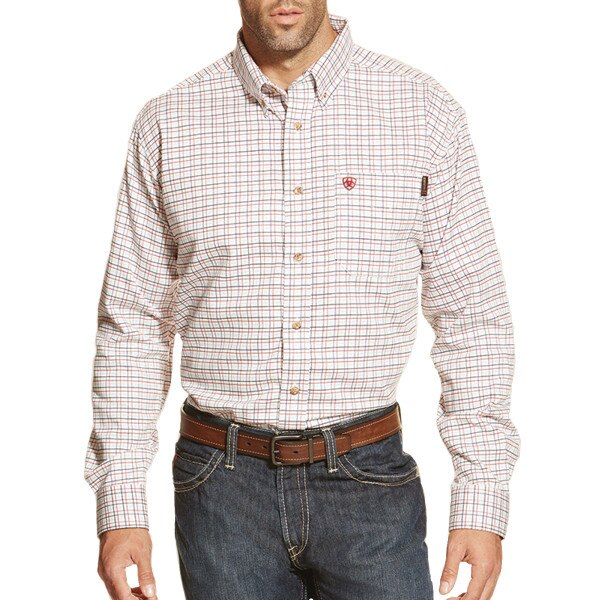 Ariat FR Gauge Work Shirt in White
